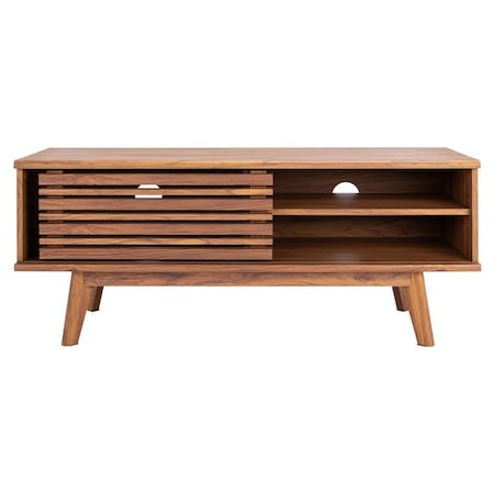 Safavieh Aurelio 2 Shelf Media Stand, Walnut MED9600A